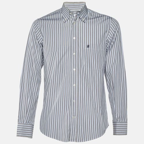 Stripe Logo Embroidered Cotton Shirt M - CH Carolina Herrera - Modalova