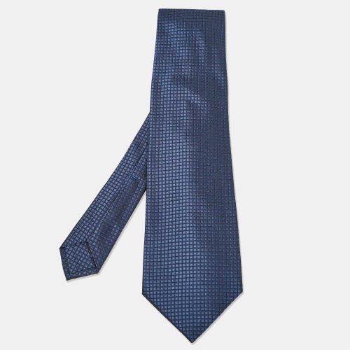 Dark Patterned Silk Traditional Tie - Chopard - Modalova