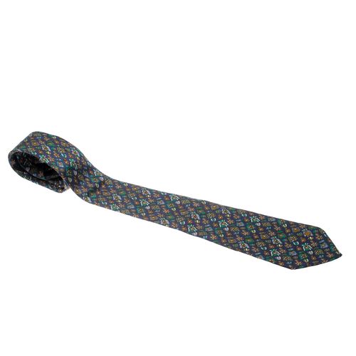 Silk Medal Print Tie - Dunhill - Modalova