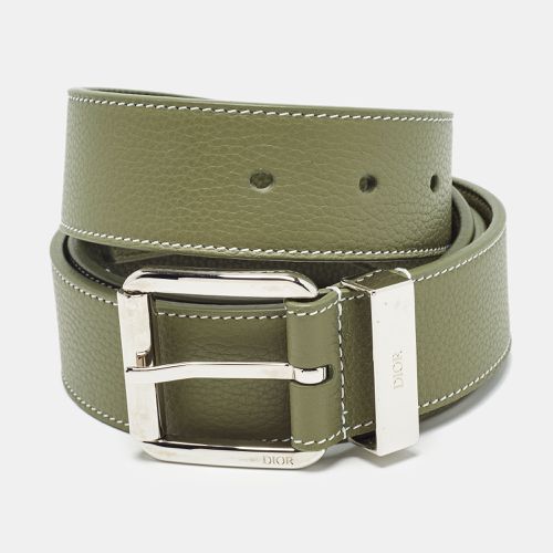 Leather Buckle Belt 105 CM - Dior - Modalova