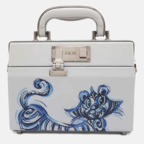 Printed Leather Kenny Scharf Year of the Tiger Top Handle Clasp Lock Bag - Dior - Modalova