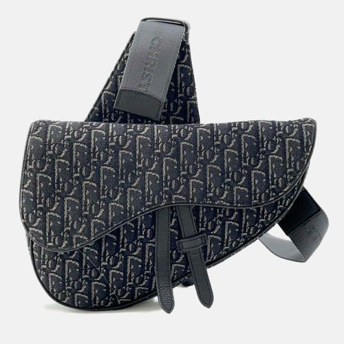 Canvas Leather Oblique Saddle bag - Dior - Modalova