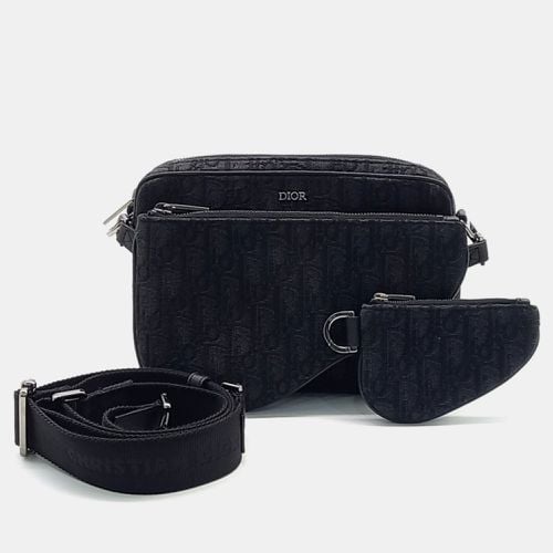 Canvas Oblique Triple Pouch Messenger Bag - Dior - Modalova