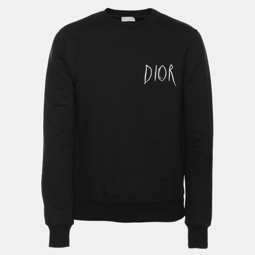 X Raymond Pettibon Cotton Logo Embroidered Sweatshirt S - Dior - Modalova