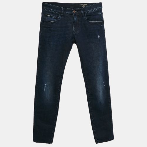 Washed Denim Skinny Jeans XS Waist 28" - Dolce & Gabbana - Modalova