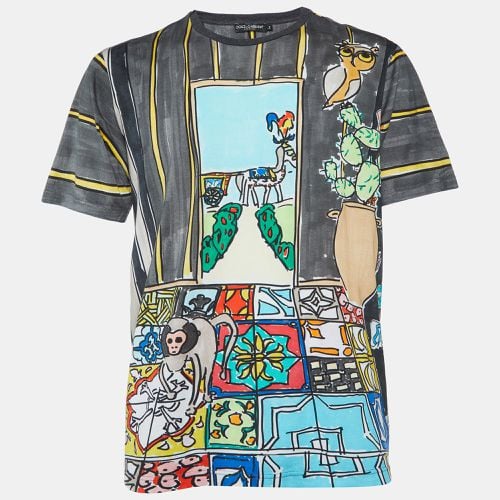 Printed Cotton T-Shirt XXL - Dolce & Gabbana - Modalova