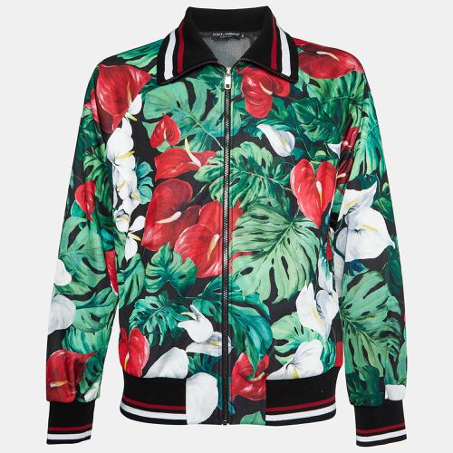 Anthurium Print Jersey Track Jacket L - Dolce & Gabbana - Modalova