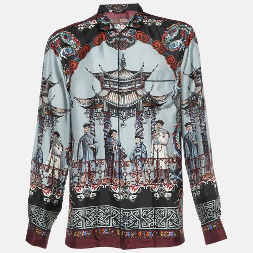 Chinese Temple Print Silk Vanity Shirt L - Dolce & Gabbana - Modalova