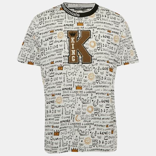 King Graffiti Jersey T-Shirt XL - Dolce & Gabbana - Modalova