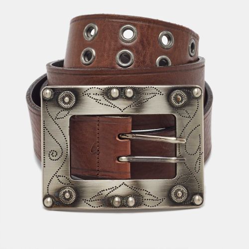 Leather Big Buckle Belt 100CM - Dolce & Gabbana - Modalova