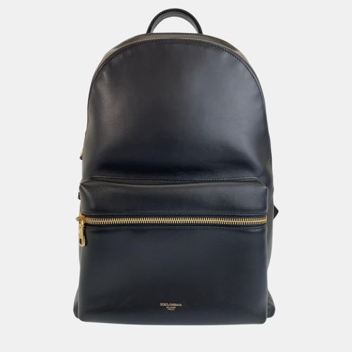 Leather Vulcano Backpack - Dolce & Gabbana - Modalova