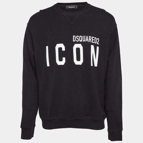 Printed Cotton Knit Sweatshirt L - Dsquared2 - Modalova