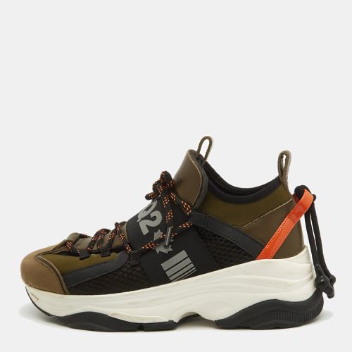 Neoprene and Suede Run Ds2 Sneakers Size 39 - Dsquared2 - Modalova