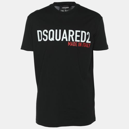 Jersey Logo Print T-Shirt M - Dsquared2 - Modalova