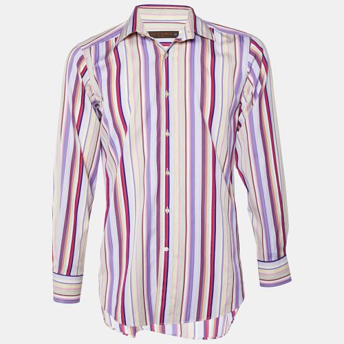 Printed Cotton Striped Button Front Shirt M - Etro - Modalova