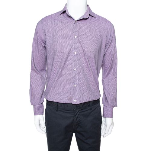 Houndstooth Pattern Cotton Long Sleeve Shirt M - Etro - Modalova