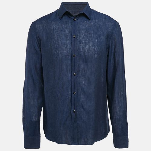 Linen Long Sleeve Shirt XL - Emporio Armani - Modalova