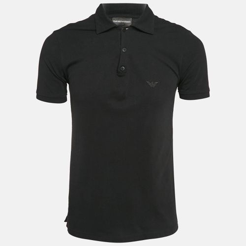 Cotton Pique Polo T-Shirt L - Emporio Armani - Modalova