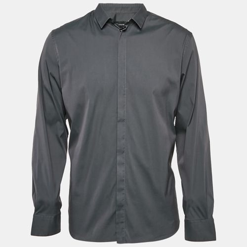 Stretch Cotton Long Sleeve Shirt XXXL - Emporio Armani - Modalova