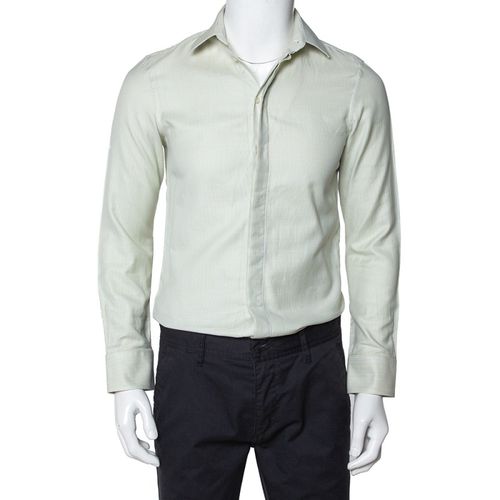 Light Cotton Button Front Shirt S - Emporio Armani - Modalova