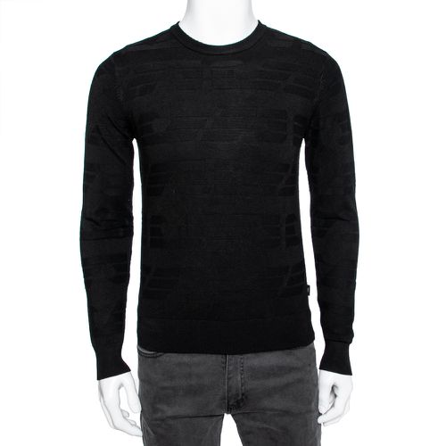 Textured Knit Long Sleeve Crew Neck Sweater XS - Emporio Armani - Modalova