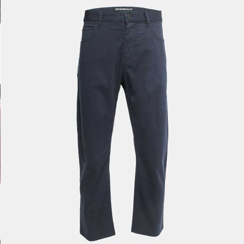 Cotton Regular Fit Trousers XXL - Emporio Armani - Modalova