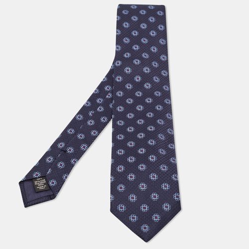 Floral Pattern Silk Tie - Ermenegildo Zegna - Modalova