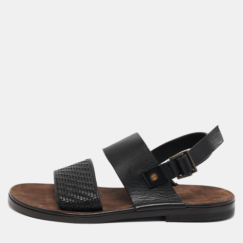 Woven Leather Strap Flat Sandals Size 39 - Ermenegildo Zegna - Modalova