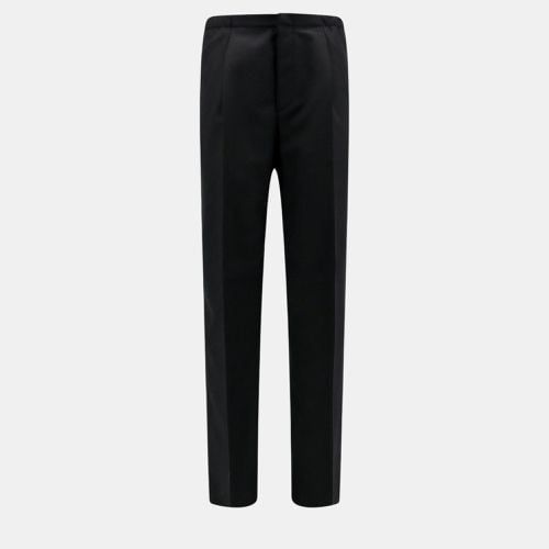 Fendi Black Wool Trouser L - Fendi - Modalova