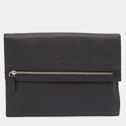 Selleria Leather Wristlet Clutch - Fendi - Modalova