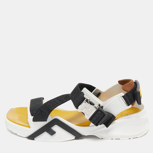 Canvas and Rubber Flow Flat Sandals Size 41 - Fendi - Modalova