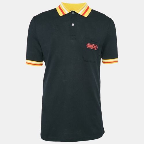 Yellow Cotton Piquet Polo T-Shirt L - Gucci - Modalova