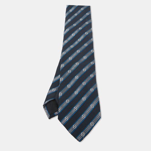 Striped Silk Blend Tie - Gucci - Modalova