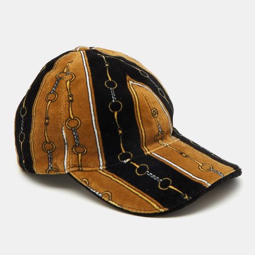 Brown Chenille Print Velvet Baseball Hat XL - Gucci - Modalova