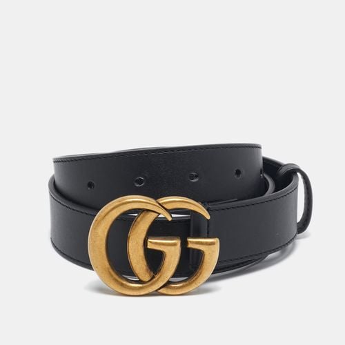 Leather GG Marmont Buckle Slim Belt 75 CM - Gucci - Modalova