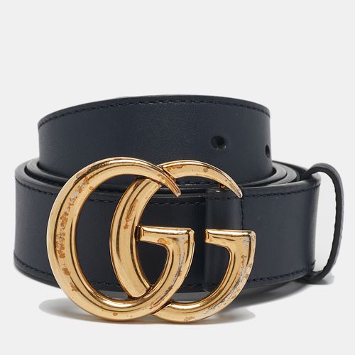 Leather GG Marmont Buckle Belt 90 CM - Gucci - Modalova