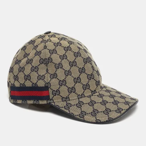 Blue Original GG Canvas Web Detail Baseball Cap XL - Gucci - Modalova
