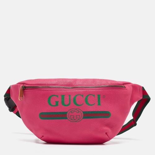 Leather Logo Web Belt Bag - Gucci - Modalova