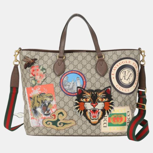 Courier Soft Gg Supreme Leather Shoulder Bag - Gucci - Modalova