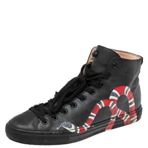 Leather Kingsnake High Top Sneakers Size 39 - Gucci - Modalova