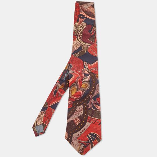 Vintage Printed Silk Tie - Gianfranco Ferre - Modalova