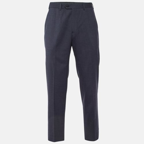 Dark Blue Wool Tailored Trousers M - Giorgio Armani - Modalova