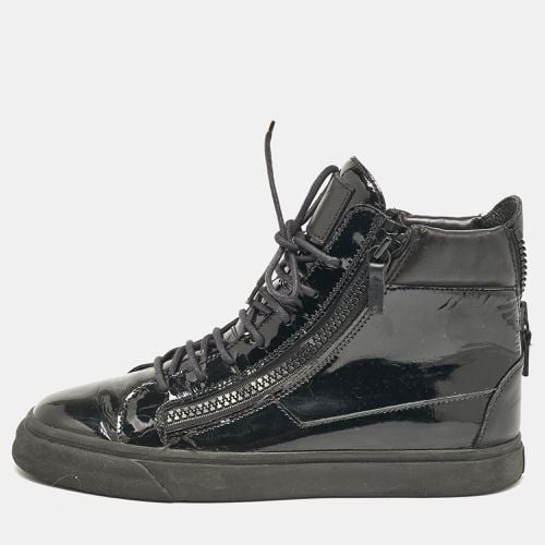 Leather and Patent Leather London High Top Sneakers Size 43 - Giuseppe Zanotti - Modalova