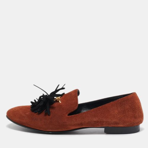 Giuseppe Zannoti Suede Tassel Embellished Slip on Loafers Size 42 - Giuseppe Zanotti - Modalova