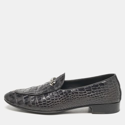 Croc Embossed Leather Slip On Loafers Size 41 - Giuseppe Zanotti - Modalova