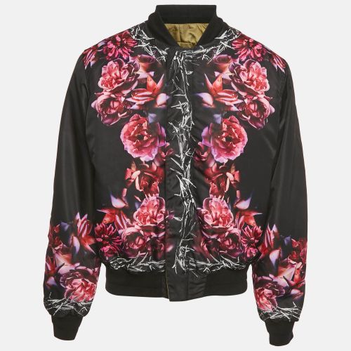 Thorn & Rose Print Nylon Reversible Bomber Jacket L - Givenchy - Modalova