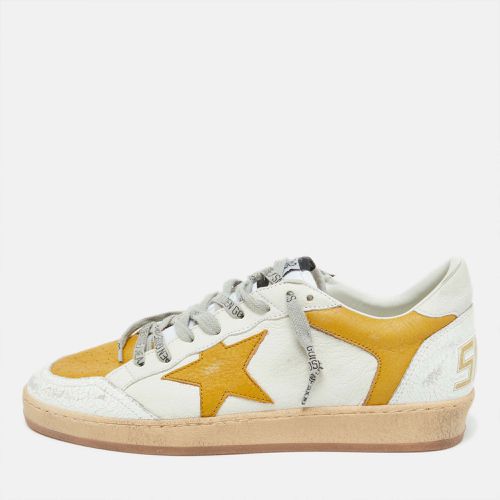 Yellow Leather Ballstar Low Top Sneakers Size 42 - Golden Goose - Modalova