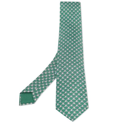 Hermès Cheval Au Bar Print Silk Tie - Hermes - Modalova