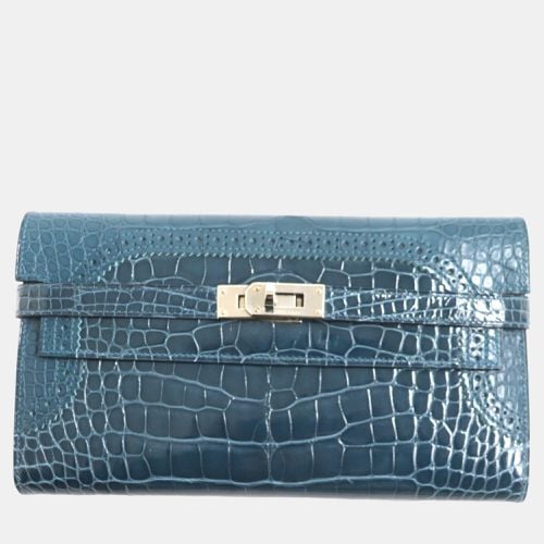 Kelly Wallet Alligator Crocodile Leather - Hermes - Modalova