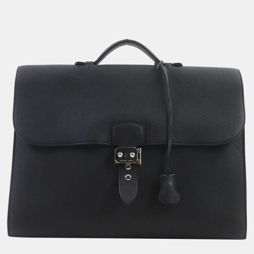 Leather Sac Adepeche 38 Togo Leather Briefcase - Hermes - Modalova